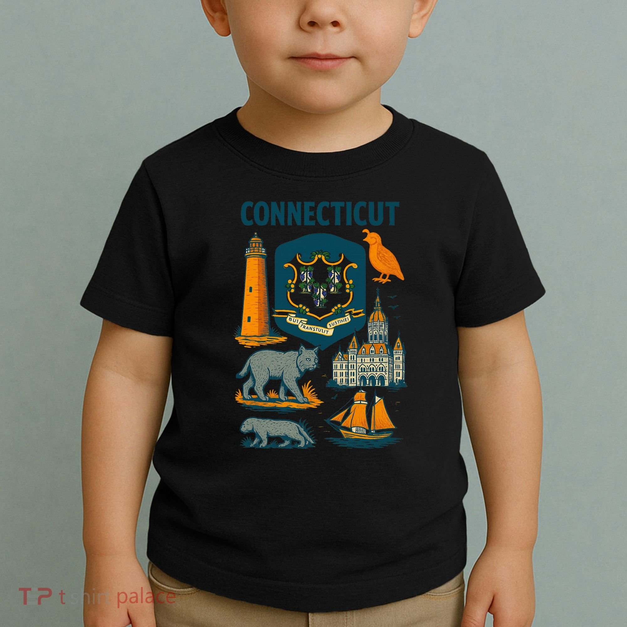 Iconic Connecticut Toddler T-Shirt