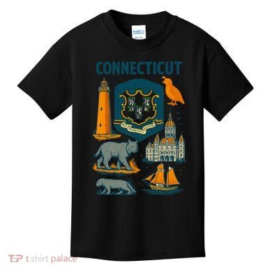 Iconic Connecticut Kids T-Shirt