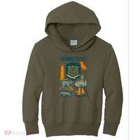 Iconic Connecticut Kids Hoodie thumb 0