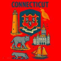 Iconic Connecticut Santa Hat thumb 1