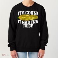 It's Corn! It Has The Juice Meme Funny Cute Corn Song Women's Sweatshirt thumb 0