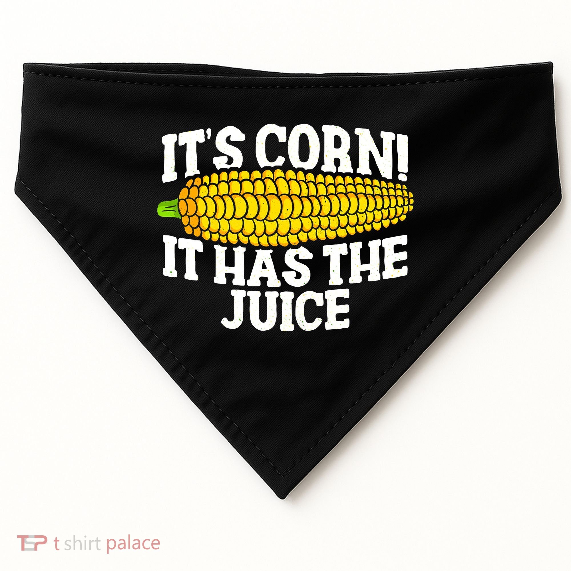 It's Corn! It Has The Juice Meme Funny Cute Corn Song USA-Made Doggie Bandana