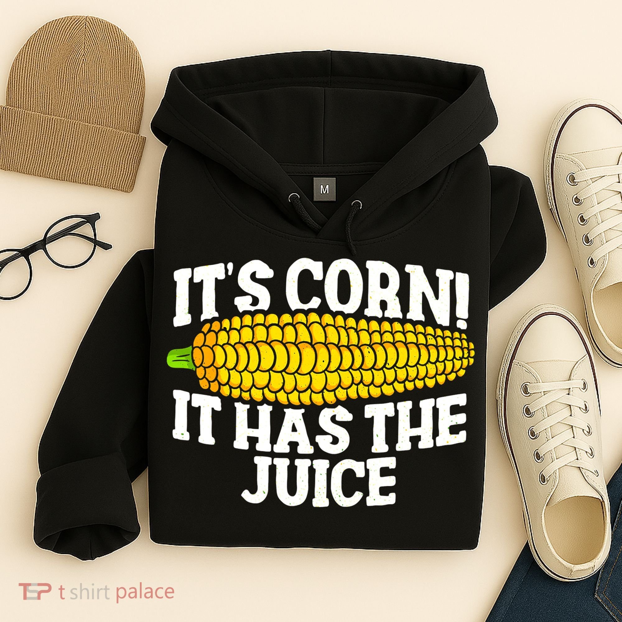 It's Corn! It Has The Juice Meme Funny Cute Corn Song Hoodie