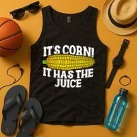 It's Corn! It Has The Juice Meme Funny Cute Corn Song Tank Top thumb 4