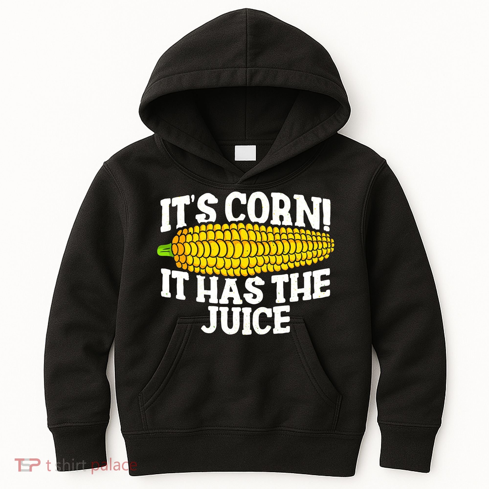 It's Corn! It Has The Juice Meme Funny Cute Corn Song Kids Hoodie