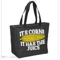 It's Corn! It Has The Juice Meme Funny Cute Corn Song Tote Bag thumb 2