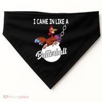 I Came In Like A Butterball Funny Thanksgiving USA-Made Doggie Bandana thumb 0