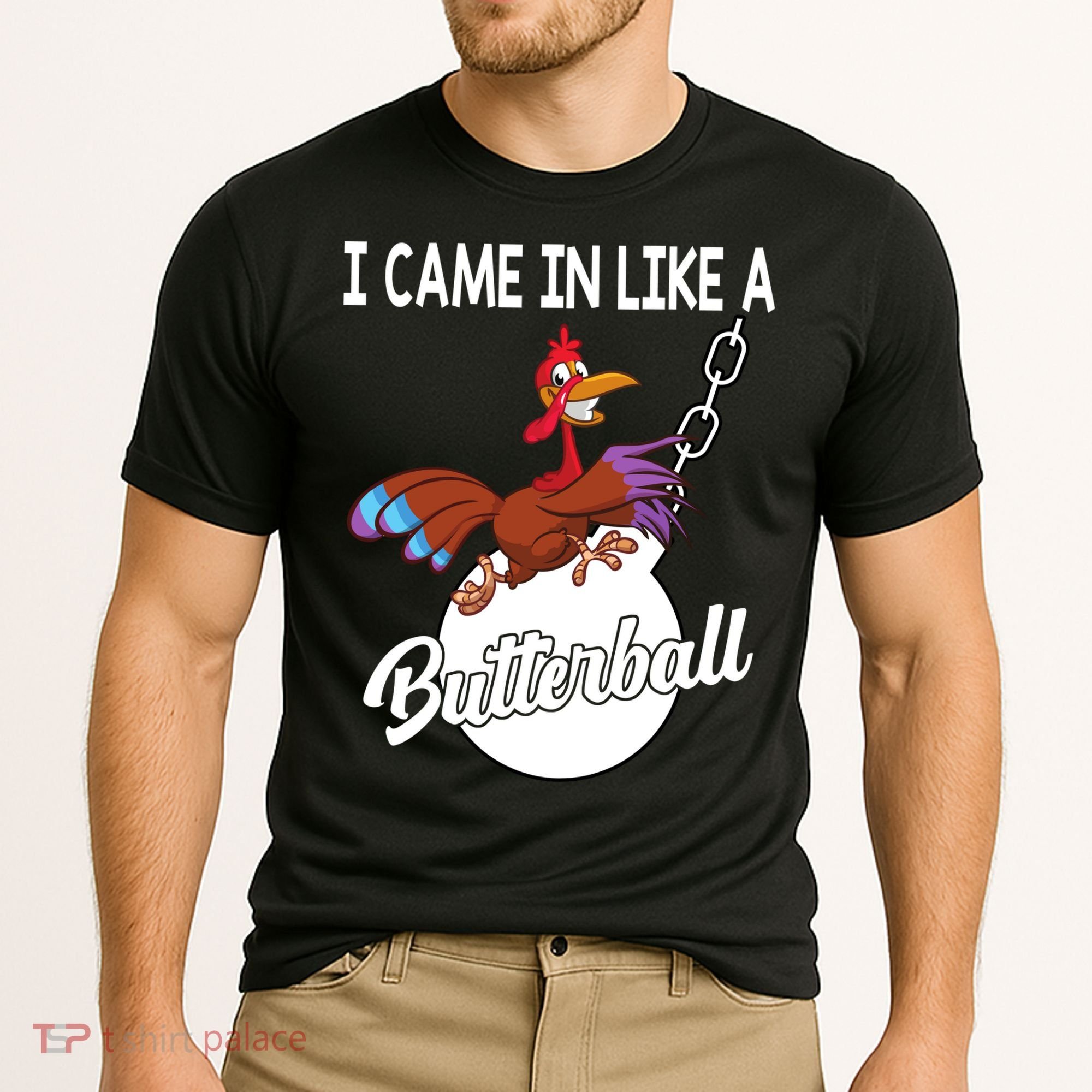 I Came In Like A Butterball Funny Thanksgiving Cooling Performance Crew T-Shirt
