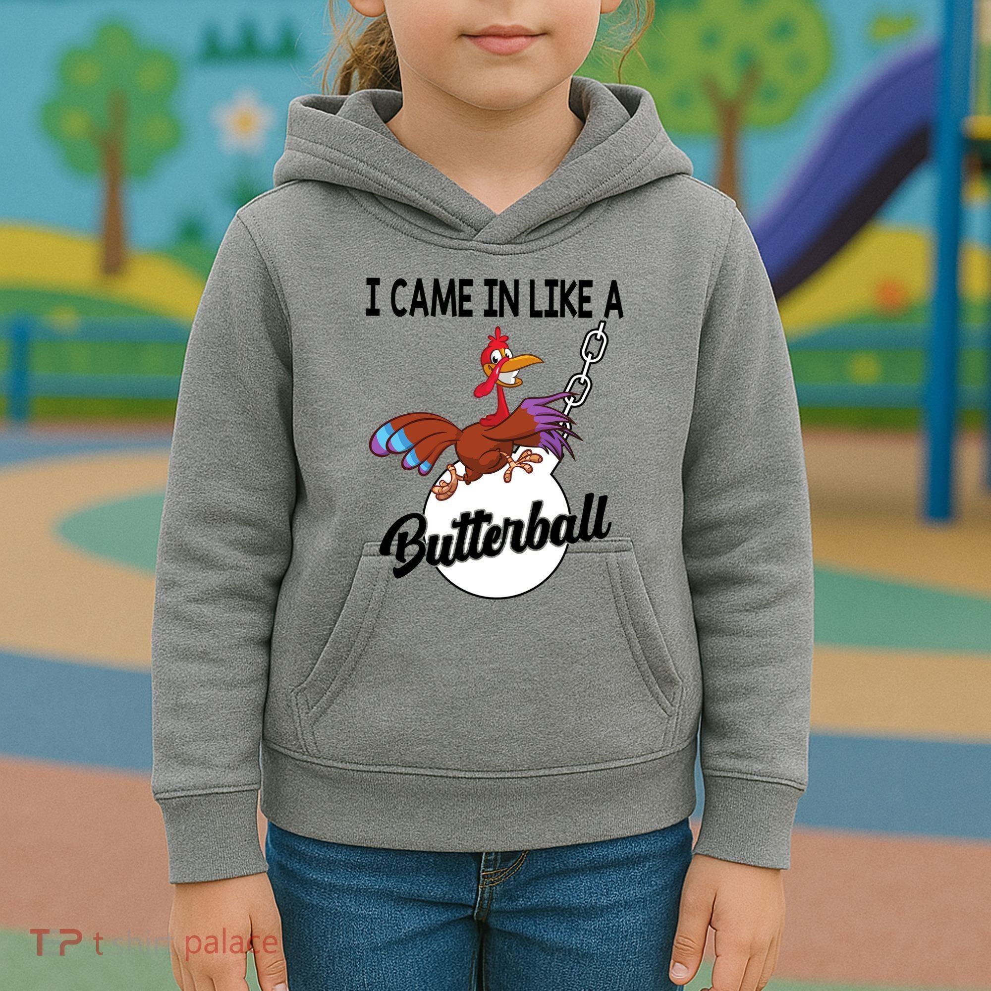 I Came In Like A Butterball Funny Thanksgiving Kids Hoodie