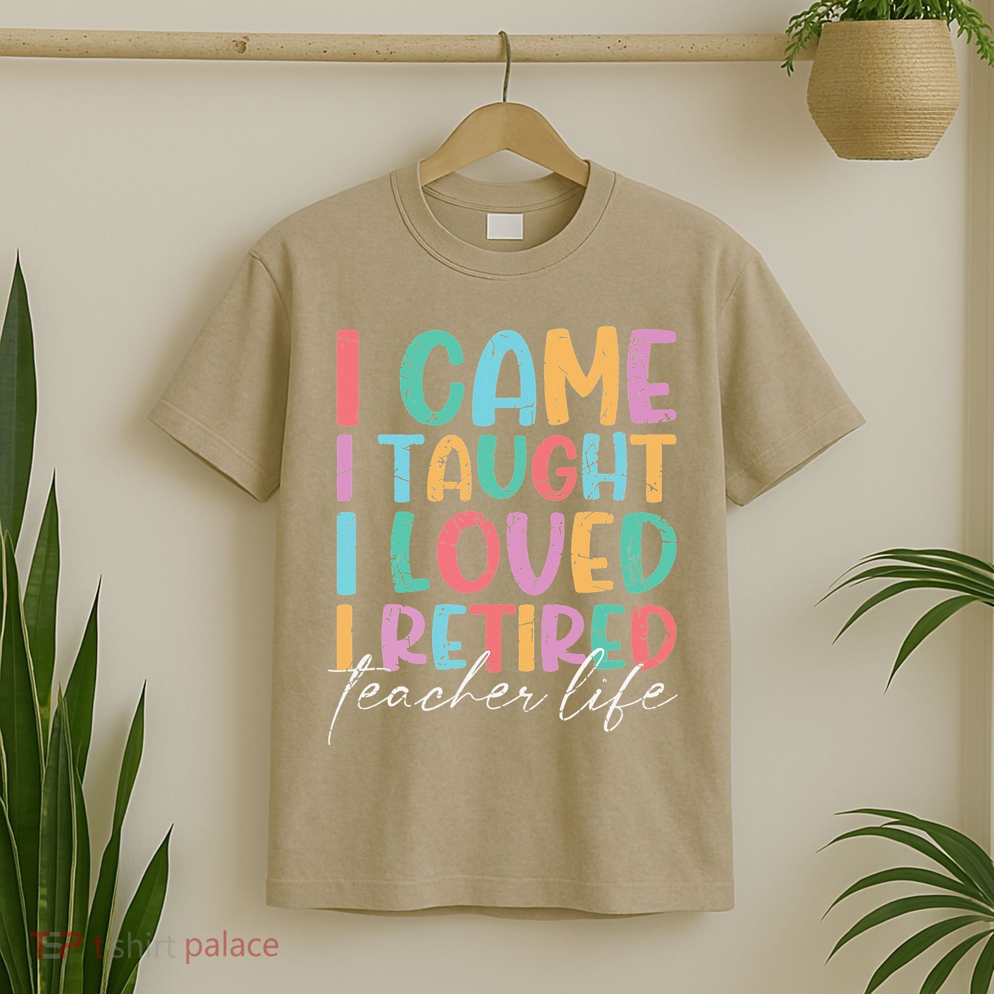 I Came I Taught I Retired Retirement Teacher T-Shirt