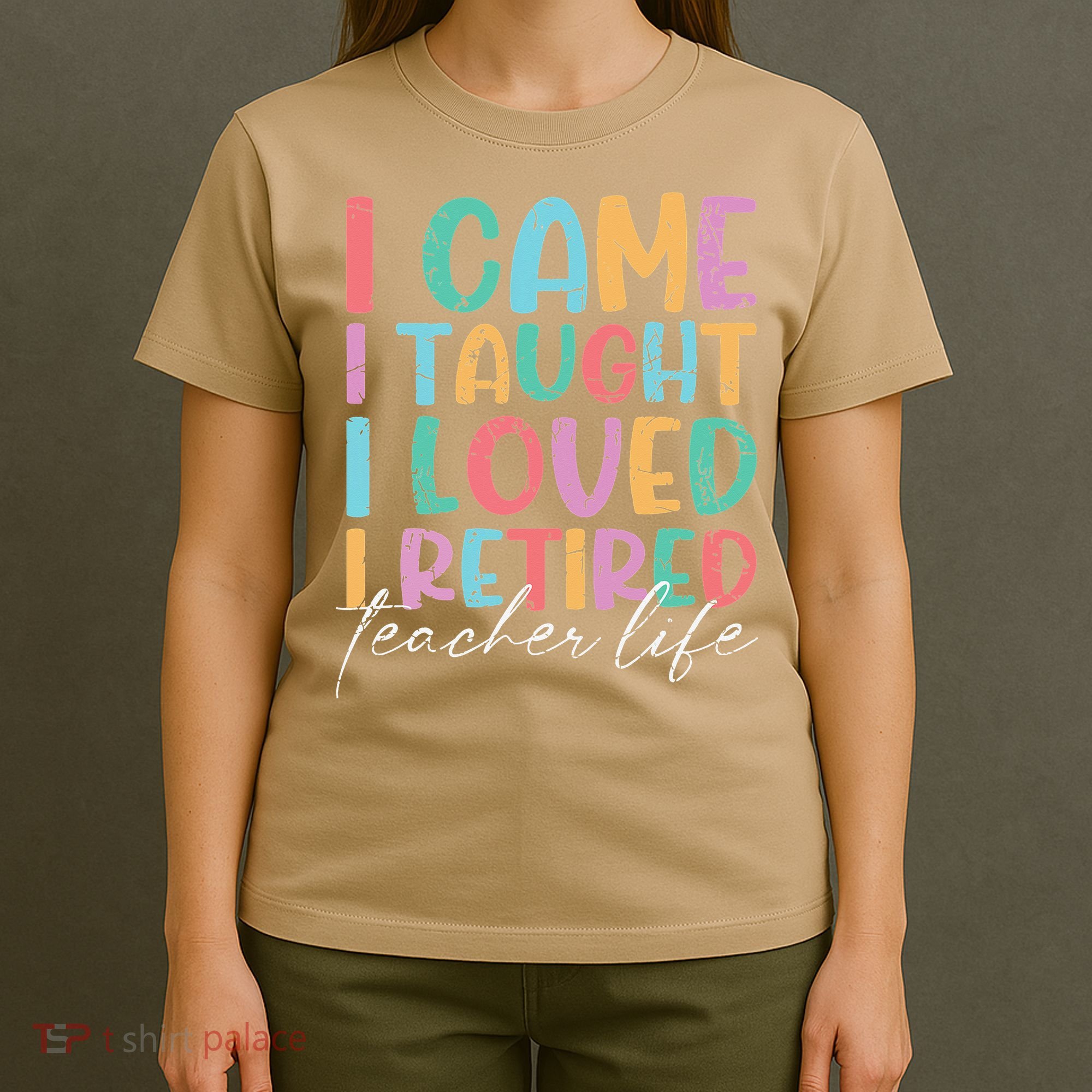 I Came I Taught I Retired Retirement Teacher T-Shirt