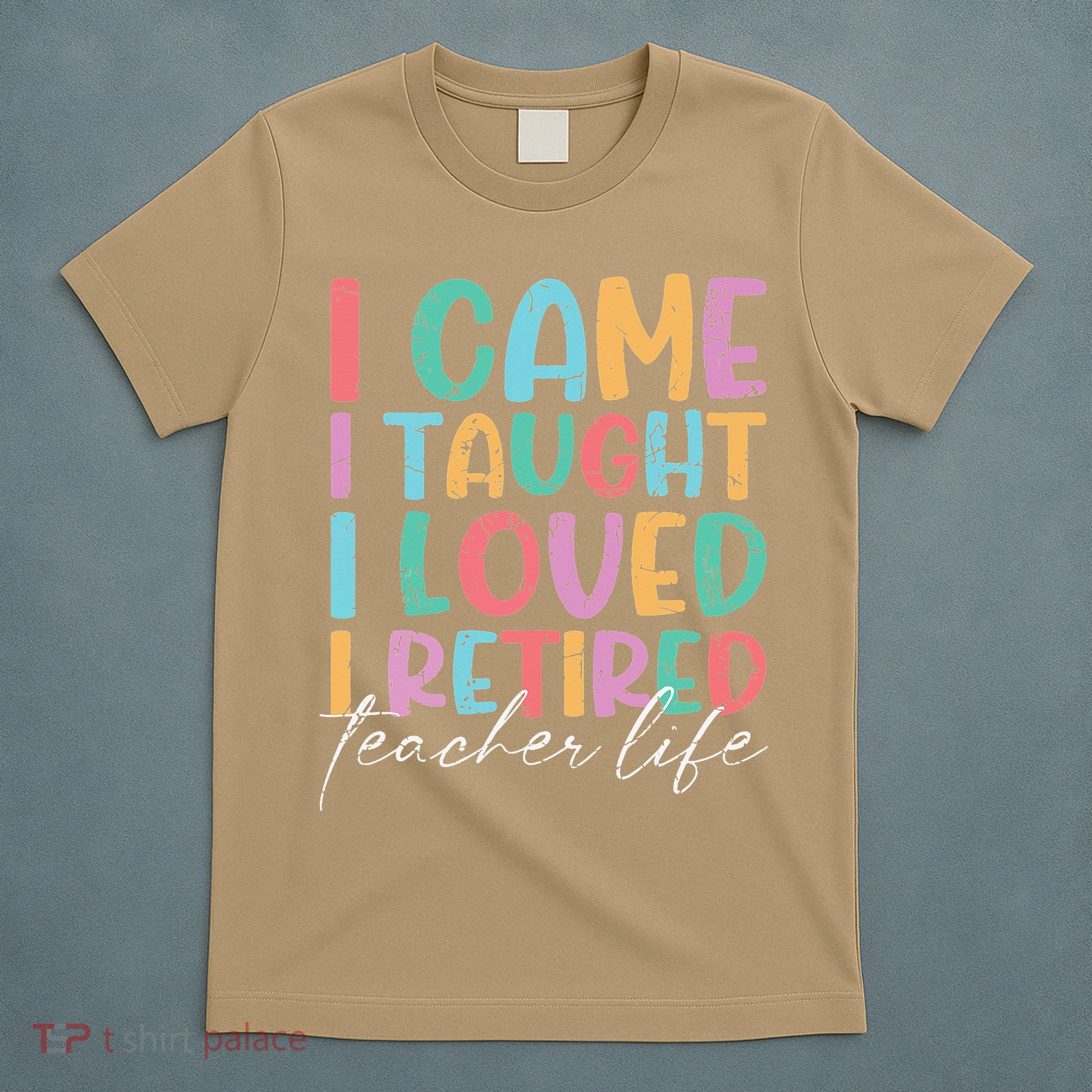 I Came I Taught I Retired Retirement Teacher T-Shirt