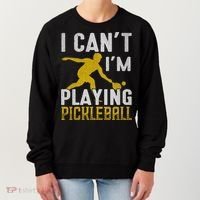I Can't I'm Playing Pickleball Paddle Women's Sweatshirt thumb 0