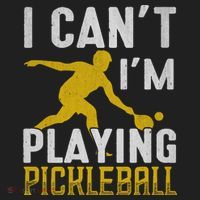 I Can't I'm Playing Pickleball Paddle Hat thumb 2