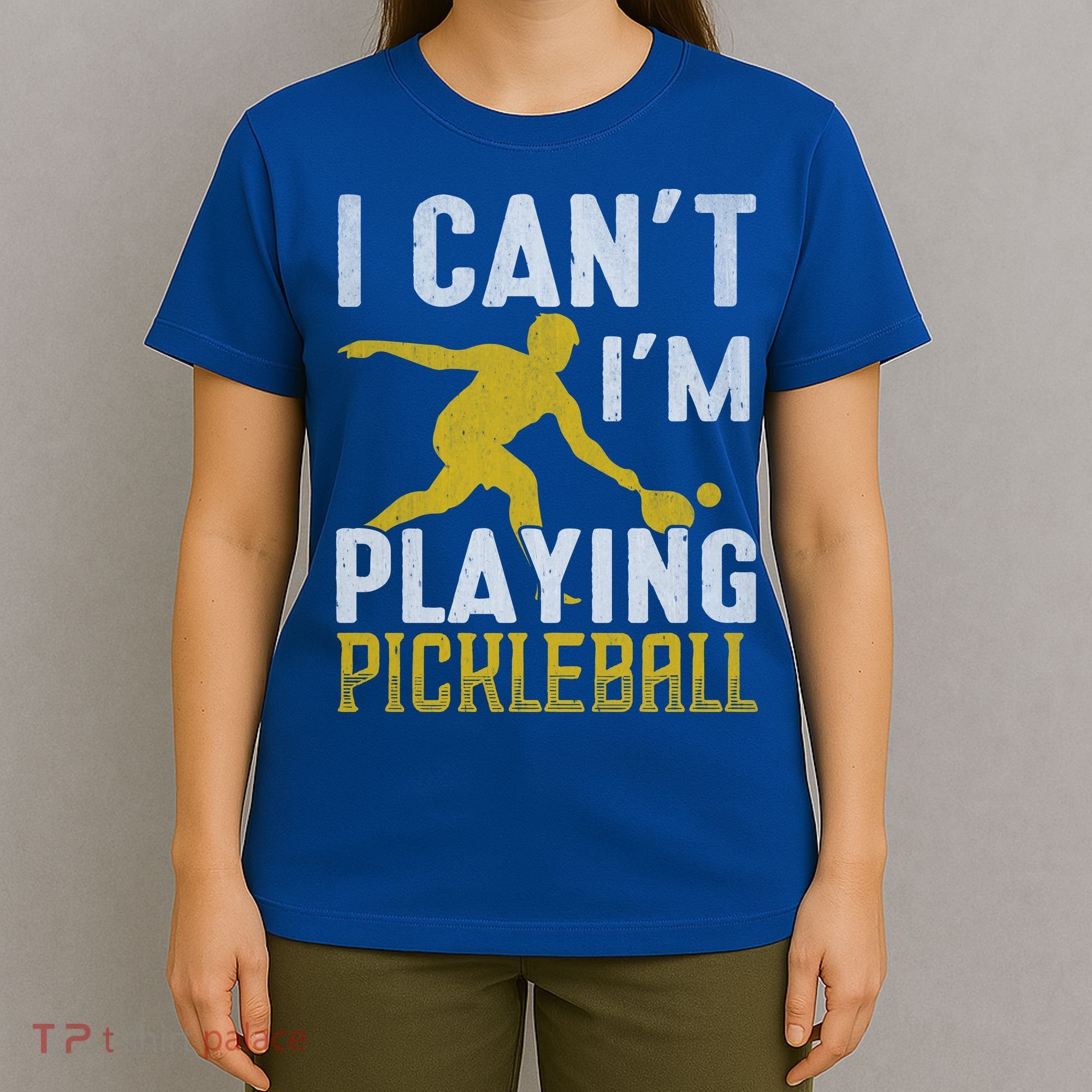 I Can't I'm Playing Pickleball Paddle T-Shirt