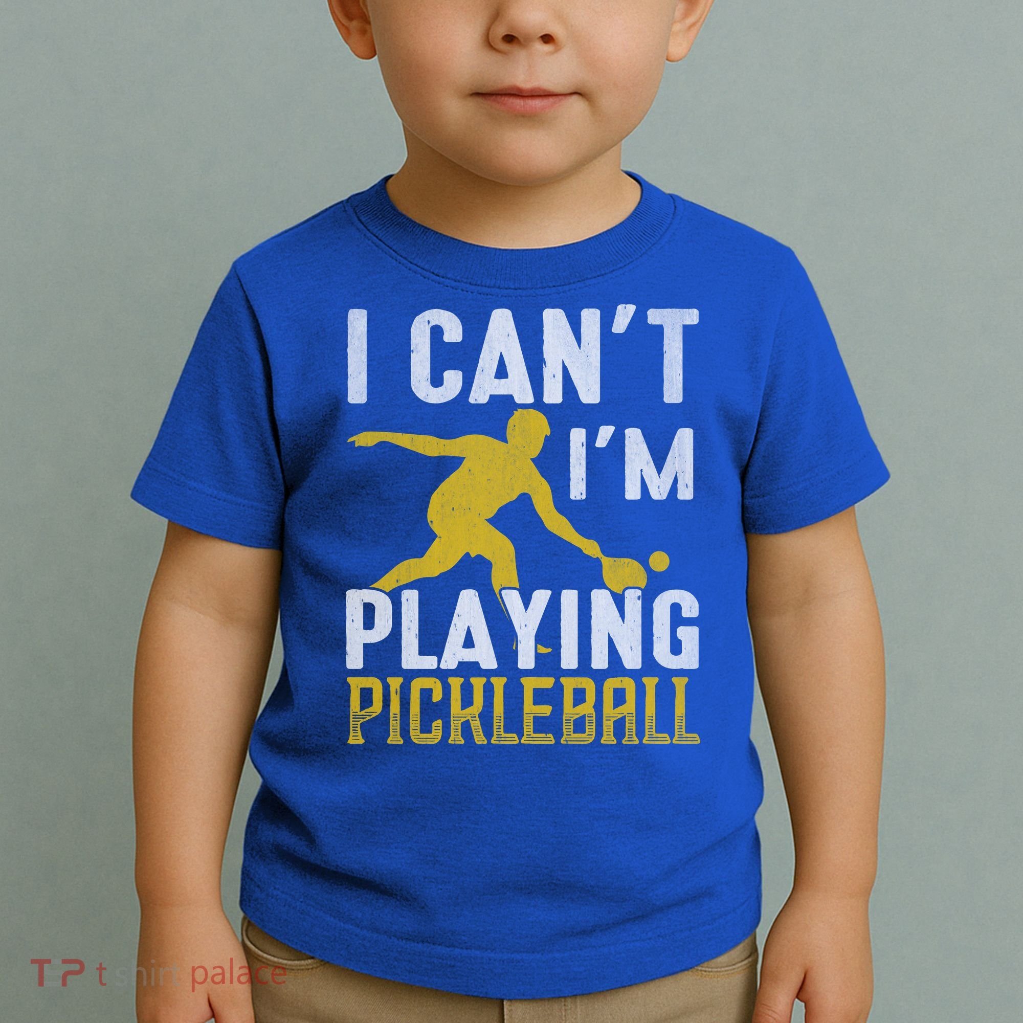 I Can't I'm Playing Pickleball Paddle Toddler T-Shirt