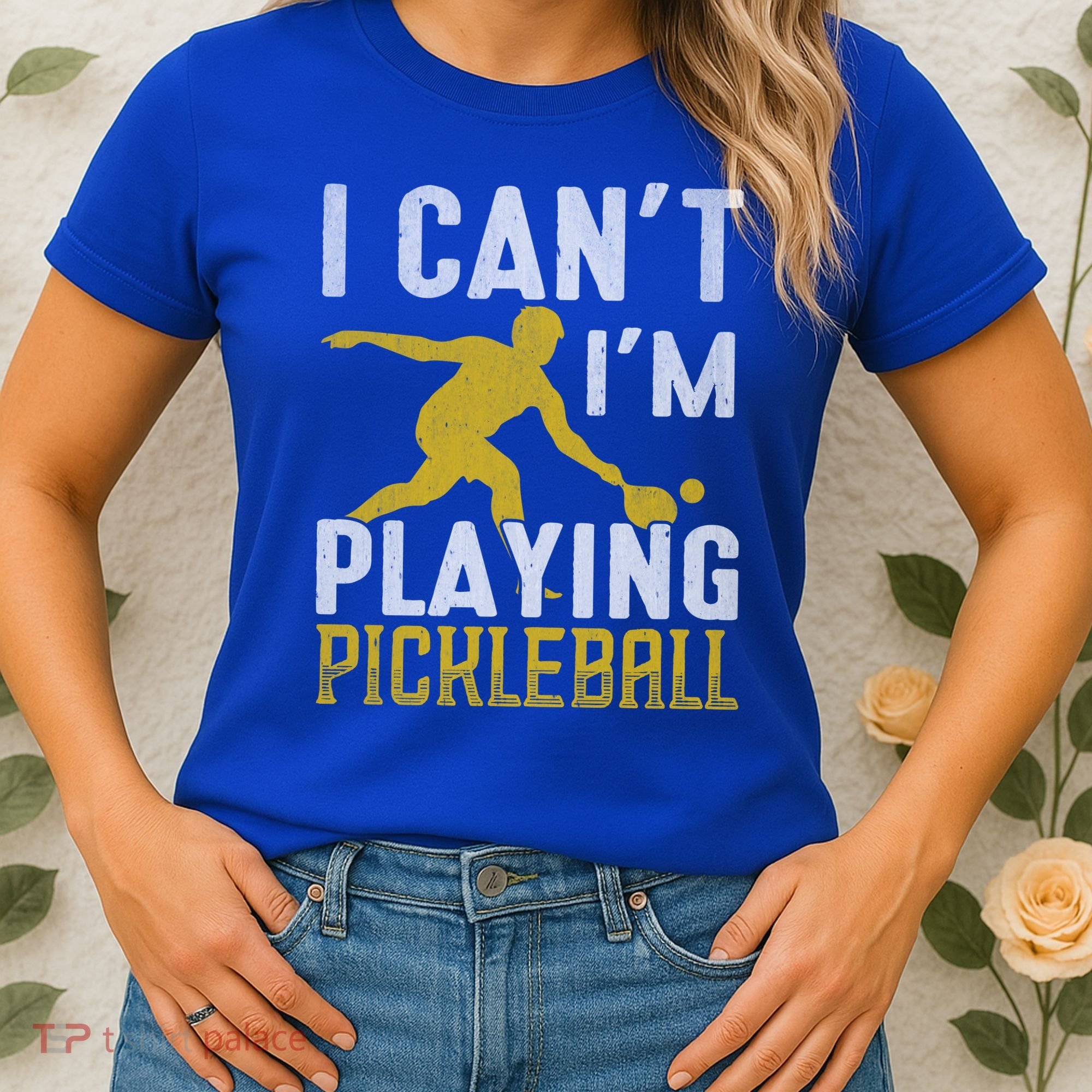 I Can't I'm Playing Pickleball Paddle Women's T-Shirt