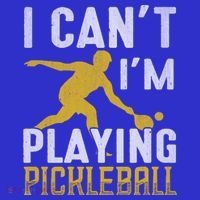 I Can't I'm Playing Pickleball Paddle Kids Sweatshirt thumb 2