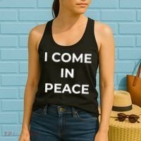 I COME IN PEACE I'M PEACE Apparels Funny Couple's Matching Women's Tank Top thumb 2