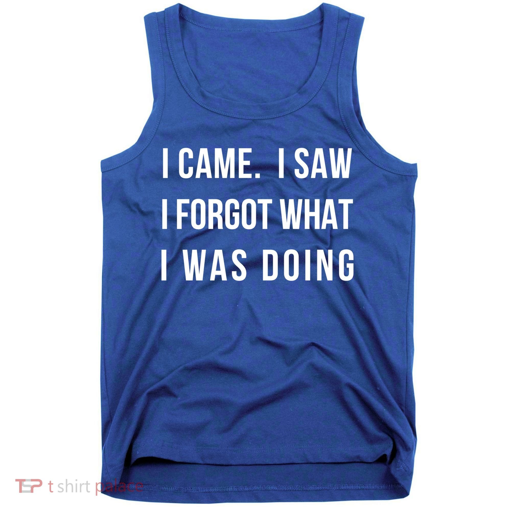 I Came I Saw I Forgot What I Was Doing Sarcastic Tee Gift Tank Top