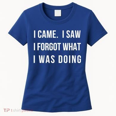 I Came I Saw I Forgot What I Was Doing Sarcastic Tee Gift Women's T-Shirt