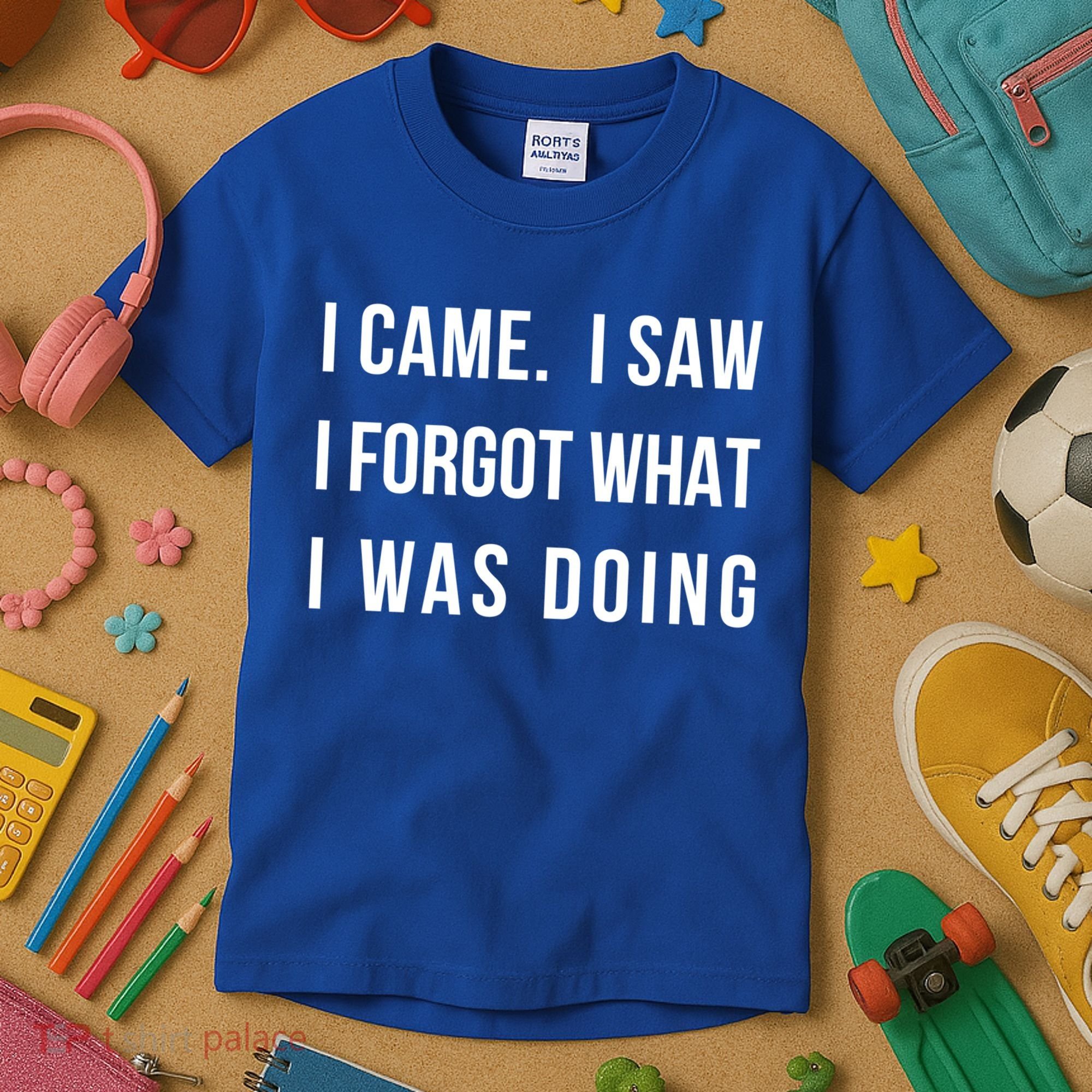 I Came I Saw I Forgot What I Was Doing Sarcastic Tee Gift Kids T-Shirt