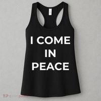 I COME IN PEACE & I'M PEACE Cute Funny Couple Matching New Women's Tank Top thumb 3