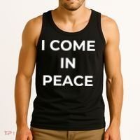 I COME IN PEACE & I'M PEACE Cute Funny Couple Matching New Tank Top thumb 3