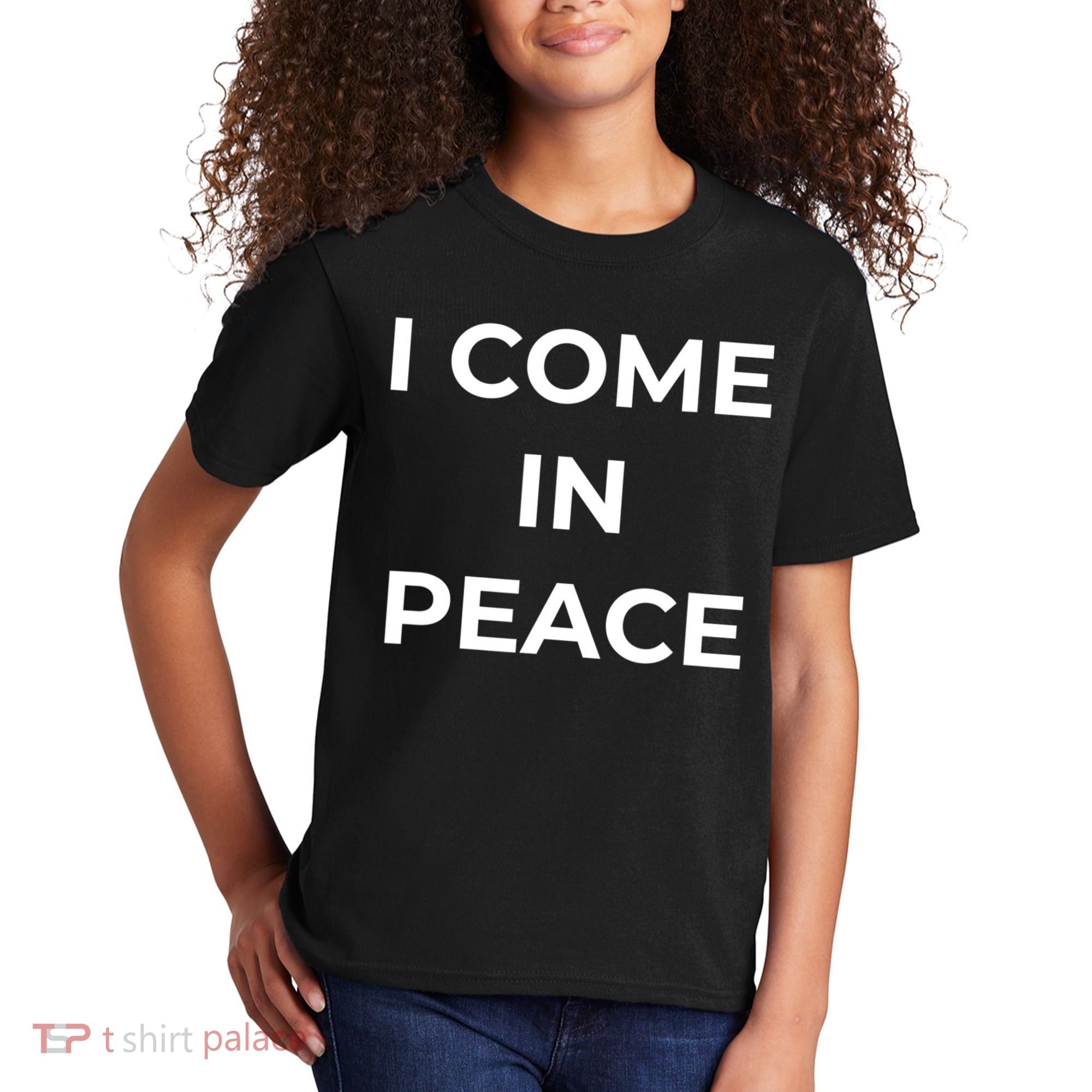 I COME IN PEACE & I'M PEACE Cute Funny Couple Matching New Kids T-Shirt