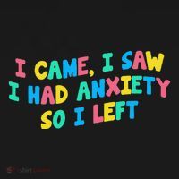I Came I Saw I Had Anxiety So I Left Funny Saying Gift Coaster thumb 2