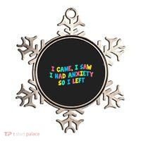 I Came I Saw I Had Anxiety So I Left Funny Saying Gift Ornament thumb 0