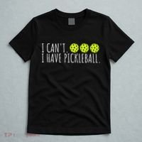 I Can't I Have Pickleball Funny Slogan Pickleball Lover T-Shirt thumb 5