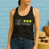 I Can't I Have Pickleball Funny Slogan Pickleball Lover Women's Tank Top thumb 2
