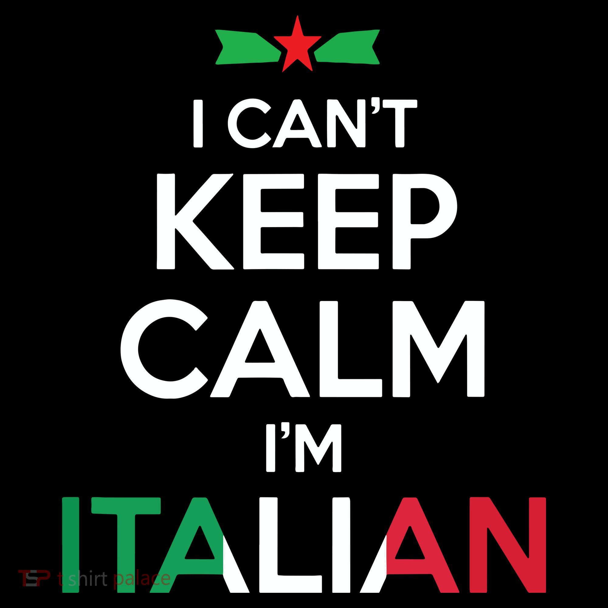 I Cant Keep Calm Im Italian Unisex Women's Hoodie