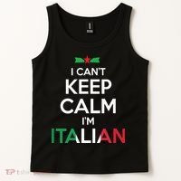 I Cant Keep Calm Im Italian Unisex Tank Top thumb 2