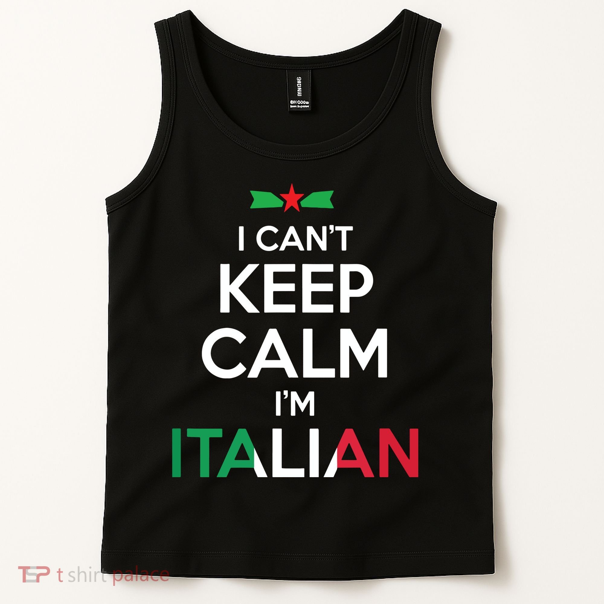 I Cant Keep Calm Im Italian Unisex Tank Top