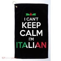 I Cant Keep Calm Im Italian Unisex Golf Towel thumb 0