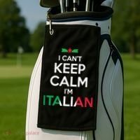 I Cant Keep Calm Im Italian Unisex Golf Towel thumb 2