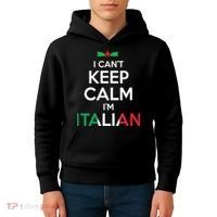 I Cant Keep Calm Im Italian Unisex Kids Hoodie thumb 4