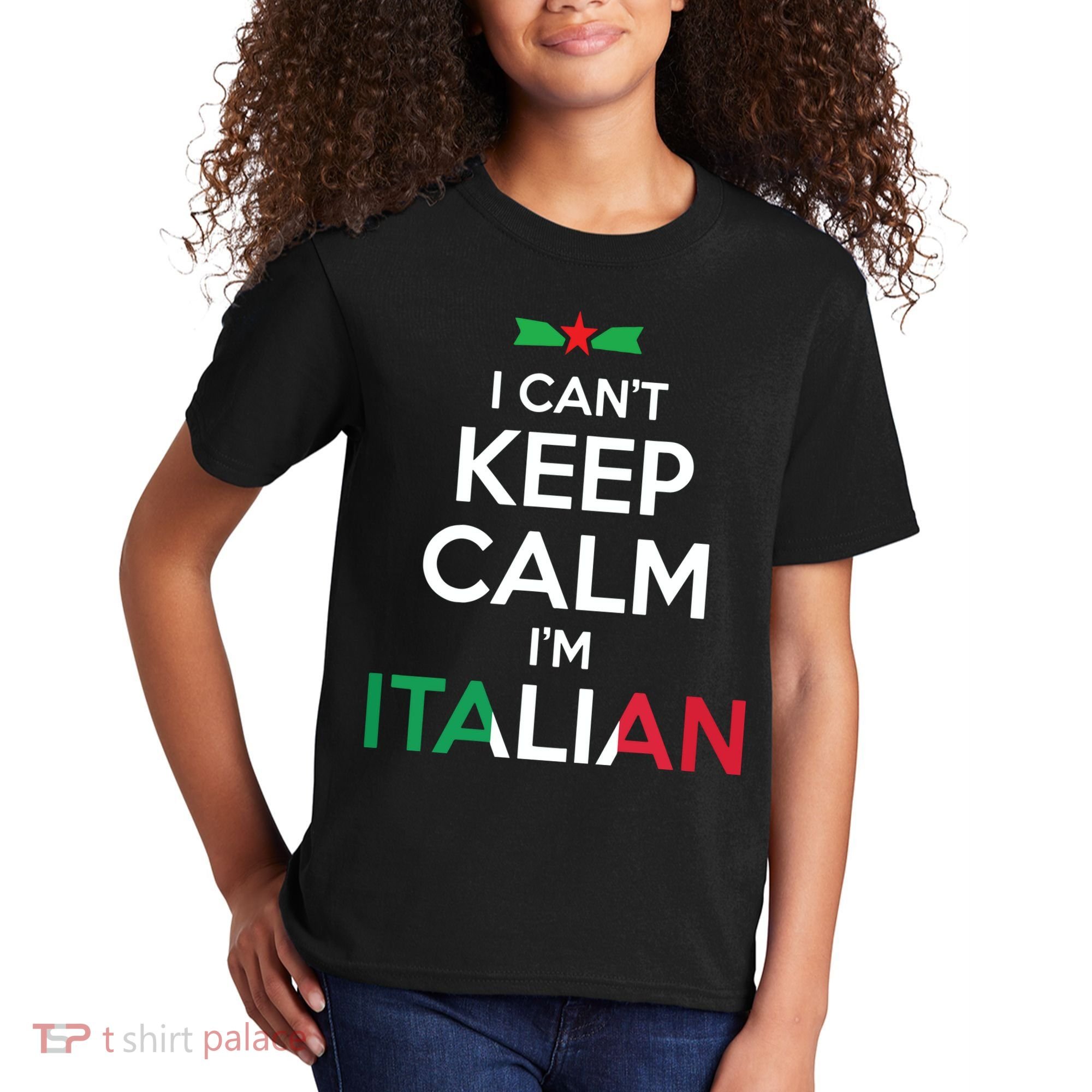I Cant Keep Calm Im Italian Unisex Kids T-Shirt