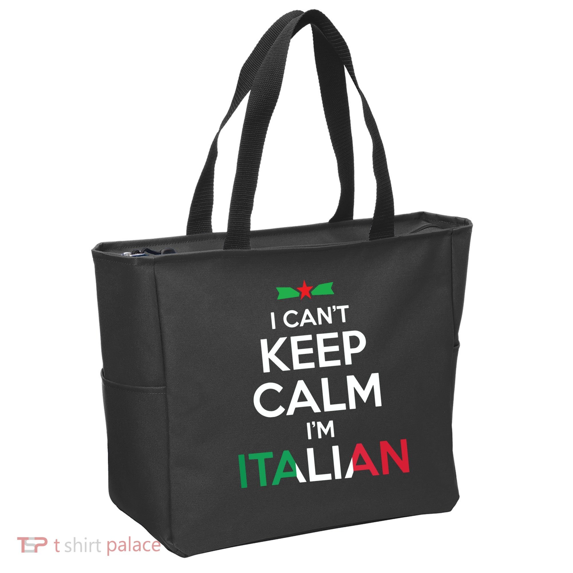 I Cant Keep Calm Im Italian Unisex Tote Bag