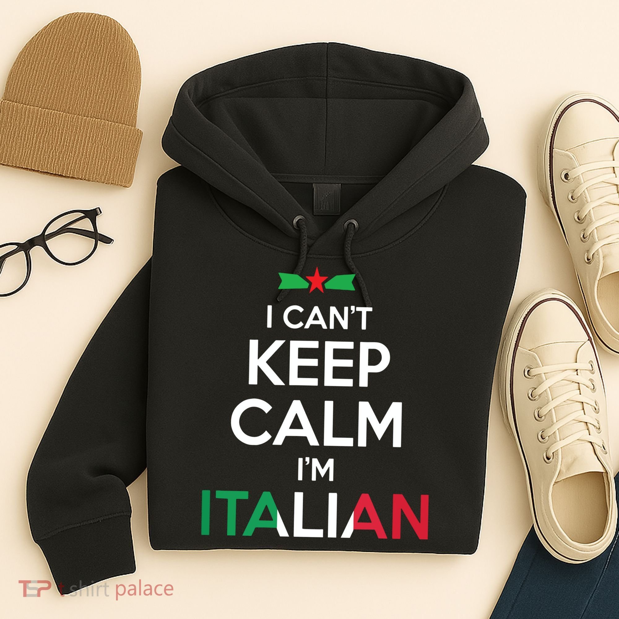 I Cant Keep Calm Im Italian Unisex Hoodie