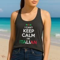 I Cant Keep Calm Im Italian Unisex Women's Tank Top thumb 2