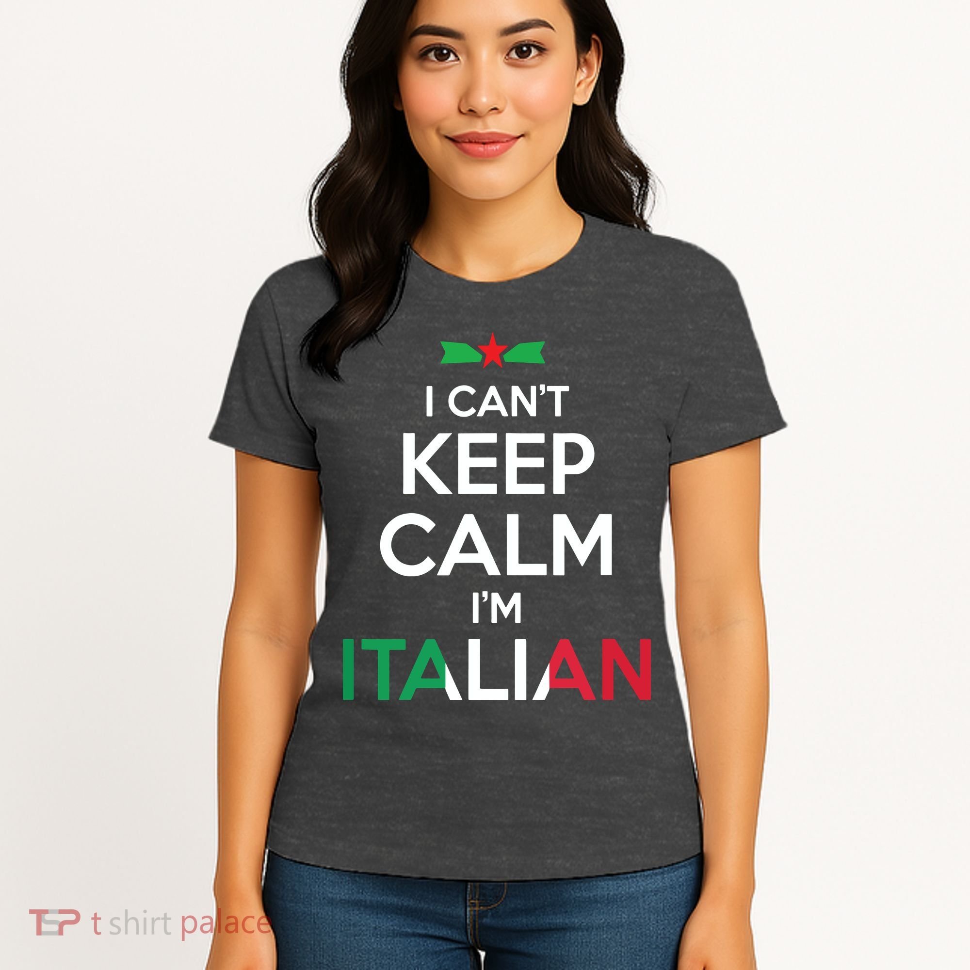 I Cant Keep Calm Im Italian Unisex Women's T-Shirt