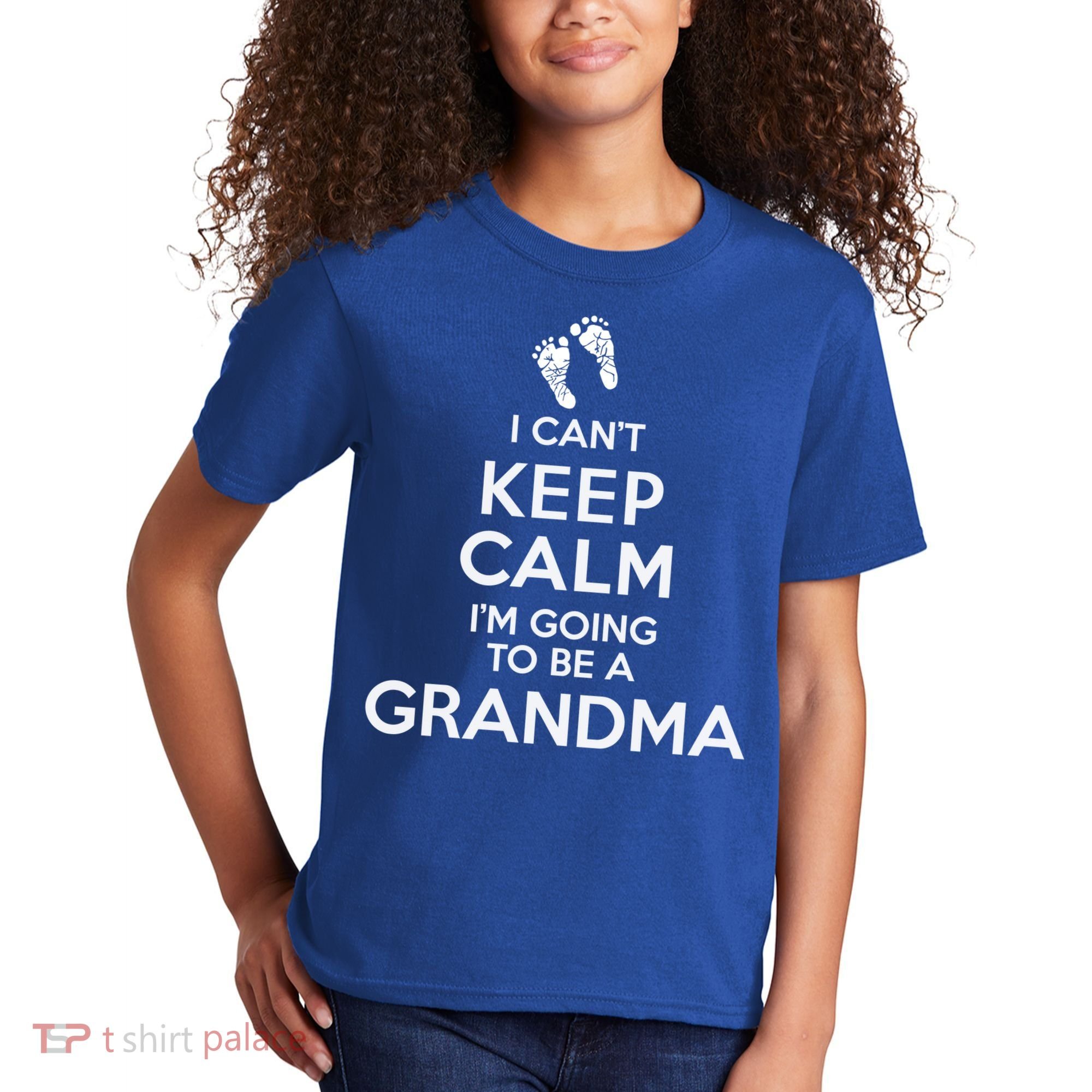 I Can't Keep Calm I'm Going To Be A Grandma Funny Gift Kids T-Shirt