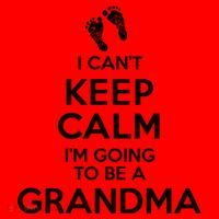 I Can't Keep Calm I'm Going To Be A Grandma Funny Gift Santa Hat thumb 1