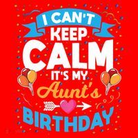 I Cant Keep Calm Its My Aunt Birthday Santa Hat thumb 1
