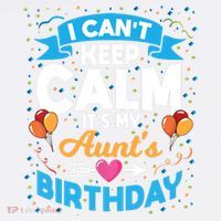 I Cant Keep Calm Its My Aunt Birthday Baby Bodysuit thumb 2