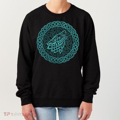 Ireland Celtic Knotwork Design Wolf Original Celtic Women's Sweatshirt