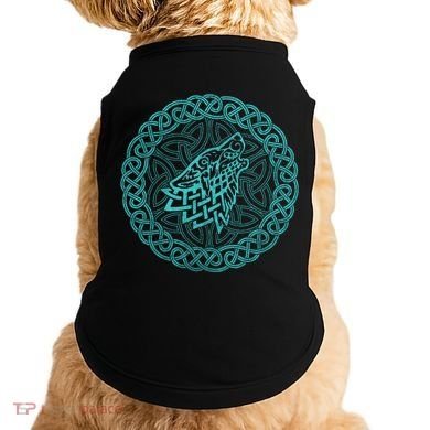 Ireland Celtic Knotwork Design Wolf Original Celtic Doggie Tank